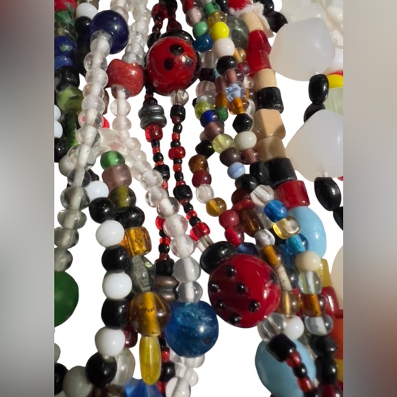 Lot of 26 Vintage Art Deco Czech Glass Beaded Necklaces,  Art Glass Milk Glass - Picture 15 of 15